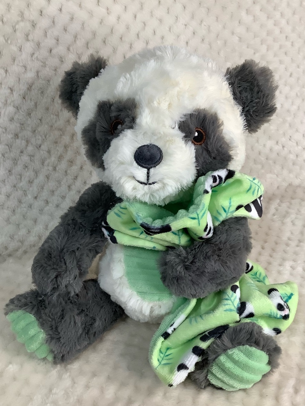 Spark Create Imagine Plush Panda Bear Rattle Inside Crinkle Ears Stuffed Animal